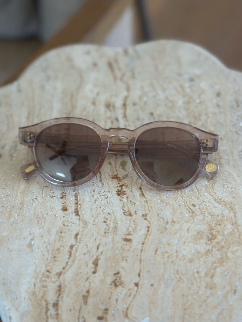 Raen Round Frame Sunglasses - Taupe